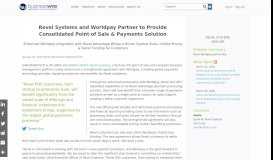 
							         Revel Systems and Worldpay Partner to Provide ... - Business Wire								  
							    