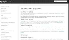 
							         Revenue and payment - Knowledge base - Unity Ads								  
							    