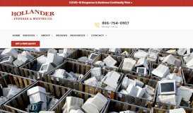 
							         Reverse Logistics | Hollander Storage and Moving Chicago								  
							    