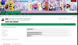 
							         REVIEW: 21124 The End Portal - Special LEGO Themes - Eurobricks Forums								  
							    