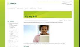 
							         Review and pay your Sparrow Hospital bill - Sparrow Health System								  
							    