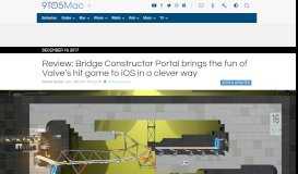 
							         Review: Bridge Constructor Portal brings the fun of Valve's hit game to ...								  
							    