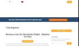 
							         Review: Lion Air Domestic Flight - Jakarta to Palu - TopMiles								  
							    