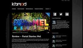
							         Review – Portal Stories: Mel | KBMOD.com								  
							    