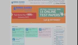 
							         Review Test Solution - Bansal Classes								  
							    