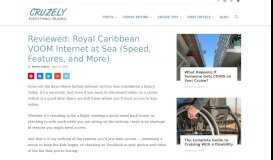 
							         Reviewed: Royal Caribbean VOOM Internet at Sea (Speed ...								  
							    