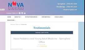 
							         Reviews - Nova Pediatrics and Young Adult Medicine - Pediatrics for ...								  
							    