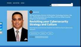 
							         Revisiting your Cybersecurity Strategy and Culture with Michael ...								  
							    