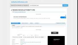 
							         revolutiontt.me at WI. Revolution :: Login - Website Informer								  
							    