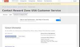 
							         Reward Zone USA Customer Service Phone Number (917 ...								  
							    