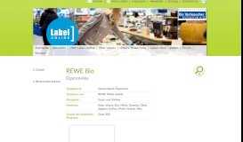 
							         REWE Bio | LABEL-ONLINE - Das Portal mit Informationen und ...								  
							    