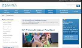
							         REX Wellness Centers | UNC REX Healthcare | Raleigh, Cary, Garner ...								  
							    