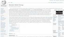 
							         Rezidor Hotel Group - Wikipedia								  
							    