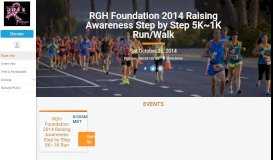 
							         RGH Foundation 2014 Raising Awareness Step by Step 5K~1K Run ...								  
							    