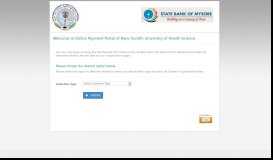 
							         RGUHS : Online Payment Service - BillDesk								  
							    