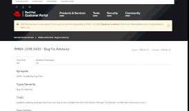 
							         RHBA-2018:3430 - Bug Fix Advisory - Red Hat Customer Portal								  
							    