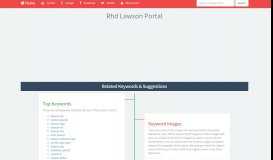 
							         Rhd Lawson Portal Related Keywords & Suggestions - Rhd Lawson ...								  
							    