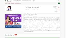 
							         Rhema University | Ranking & Review								  
							    