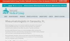 
							         Rheumatologist Sarasota & Bradenton, FL | Intercoastal Medical Group								  
							    