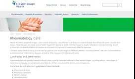 
							         Rheumatology Care - CHI Saint Joseph Health								  
							    