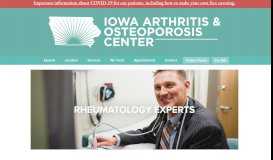 
							         Rheumatology Experts - Iowa Arthritis & Osteoporosis Center								  
							    