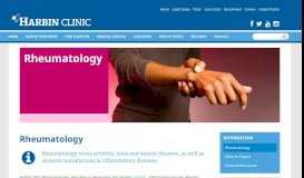 
							         Rheumatology | Harbin Clinic								  
							    