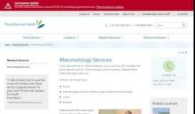 
							         Rheumatology Services | Maine | MaineGeneral - MaineGeneral Health								  
							    