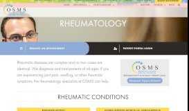 
							         Rheumatology Specialists - OSMS - Northeast Wisconsin								  
							    