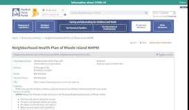 
							         Rhode Island Medical Home Portal - Neighborhood Health Plan of ...								  
							    