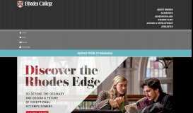 
							         Rhodes College: Become Essential | Rhodes College								  
							    
