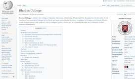 
							         Rhodes College - Wikipedia								  
							    