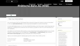 
							         Rhätische Bahn AG (RhB) auf Südostschweizjobs								  
							    