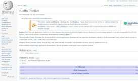 
							         Rialto Toolkit - Wikipedia								  
							    