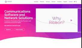 
							         Ribbon Communications: Secure Real-Time Communications								  
							    