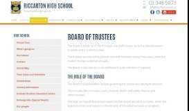 
							         Riccarton High School » Board of Trustees								  
							    