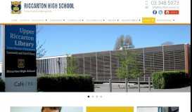 
							         Riccarton High School » Library								  
							    