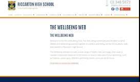 
							         Riccarton High School » The Wellbeing Web								  
							    