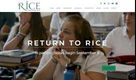 
							         Rice Memorial High School								  
							    