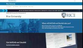 
							         Rice University - MATLAB & Simulink - MathWorks								  
							    