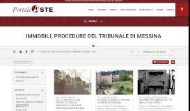 
							         Ricerca Immobili, Procedure del Tribunale di Messina - Portale Aste								  
							    