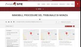 
							         Ricerca Immobili, Procedure del Tribunale di Monza - Portale Aste								  
							    
