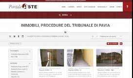 
							         Ricerca Immobili, Procedure del Tribunale di Pavia - Portale Aste								  
							    