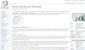 
							         Richard and Maurice McDonald - Wikipedia								  
							    