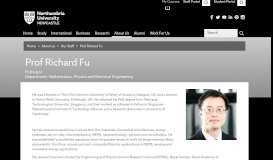 
							         Richard Fu - Northumbria University								  
							    
