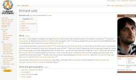
							         Richard Lord - Combine OverWiki, the original Half-Life wiki and Portal ...								  
							    