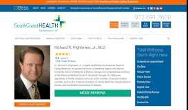 
							         Richard R. Hightower, Jr., M.D. | SouthCoast Health								  
							    