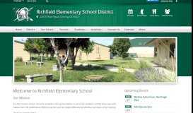 
							         Richfield Elementary School - Home								  
							    