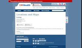 
							         Richland Medical Center - Urology | UW Health | Madison, WI								  
							    