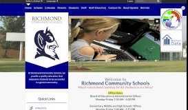 
							         Richmond Community Schools: Home								  
							    