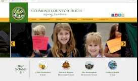 
							         Richmond County Schools								  
							    